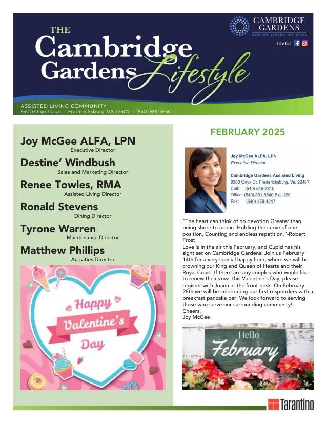 Assisted Living Current Newsletter